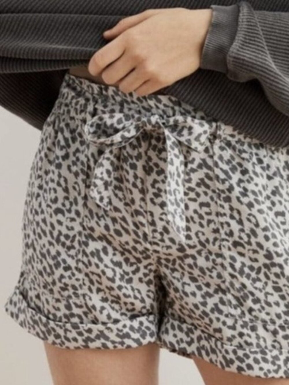 AERIE | Leopard Print Camp Shorts | Sz. M